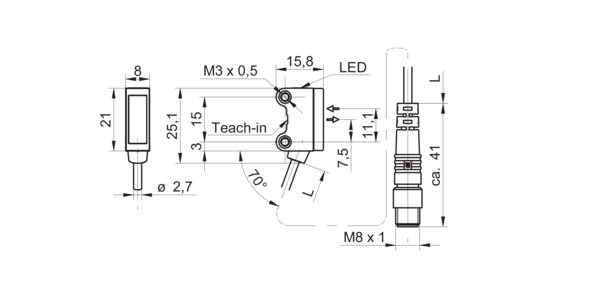 Оптический датчик Baumer O200.RP-PV1T.72NV/H006