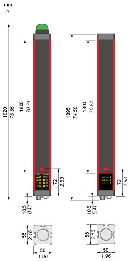 Cветовой барьер безопасности Telemecanique XUSL4MA40H181N