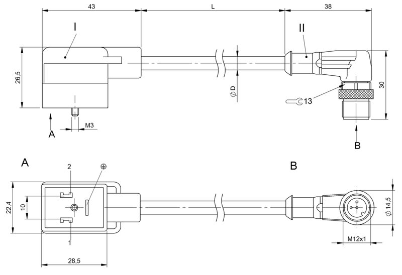 Соединительный кабель Balluff BCC VB03-M423-3E-666-PX0350-015