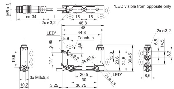 Ультразвуковой датчик Baumer UNDK 09G8914/KS35A