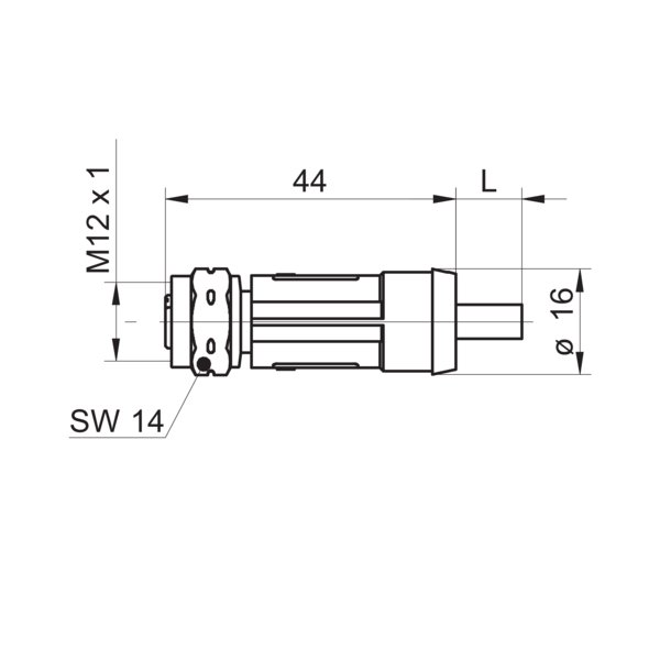 Разъем с кабелем Baumer ESG 34AE0500
