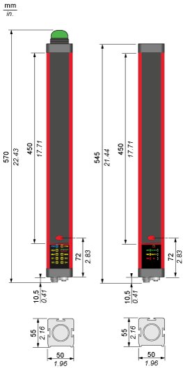Cветовой барьер безопасности Telemecanique XUSL4MA30H046N