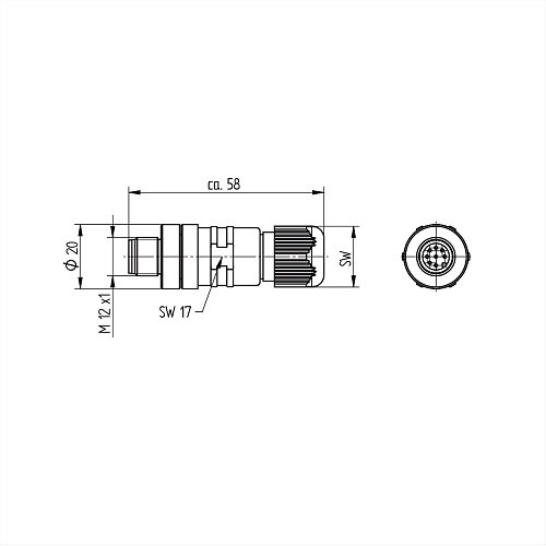 Разъем Wenglor SG80-ME
