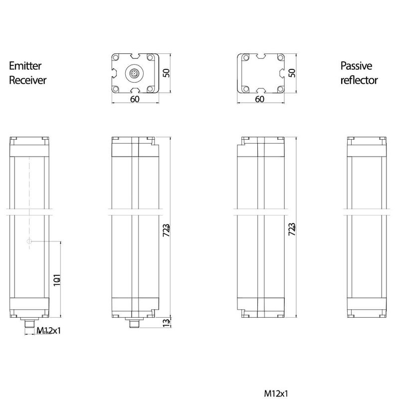 Световая завеса безопасности DATASENSING LP4PF/0A-050
