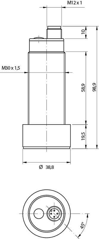 Ультразвуковой датчик DATASENSING UT2F/GM-0ESY