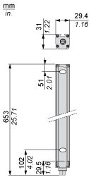 Cветовой барьер безопасности Telemecanique XUSL2E2BB051N