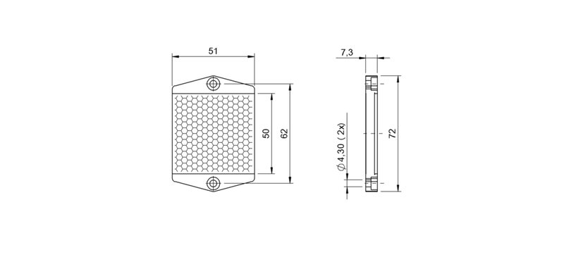 Рефлектор Balluff BAM RF-XO-025-S023/40-PM-AS