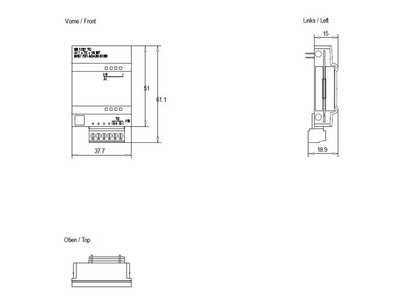 Системная плата термопары Siemens 6ES7231-5QA30-0XB0