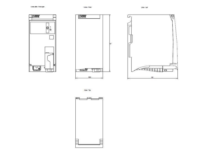 Cистемный блок питания Siemens 6ES7507-0RA00-0AB0