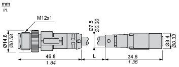 Соединительный кабель Telemecanique XZCRV1509041J1