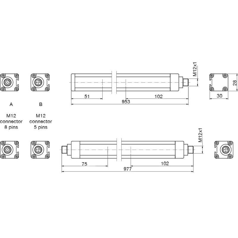 Световая завеса безопасности DATASENSING LS4ER/0B-080LH