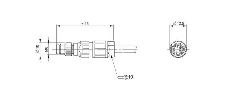 Разъем Balluff BCC M334-0000-20-000-13X450-000