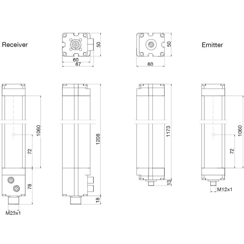 Световая завеса безопасности DATASENSING LP4ER/30-105M4