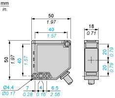 Оптический датчик Telemecanique XUK9APANL10