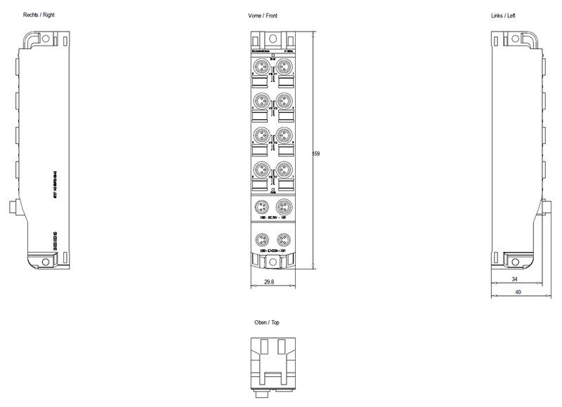 Модуль ввода-вывода дискретных сигналов Siemens 6ES7143-5BF00-0BA0