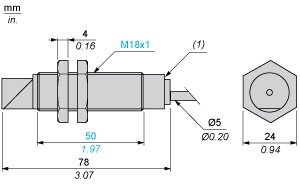 Оптический датчик Telemecanique XU1N18NP341W