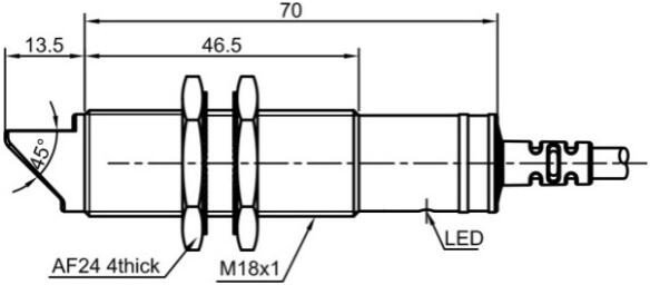 Оптический датчик LANBAO PR18G-DM3ATO