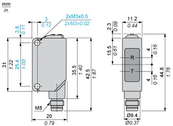 Оптический датчик Telemecanique XUMTANCNM8
