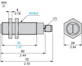 Оптический датчик Telemecanique XU1N18NP341D
