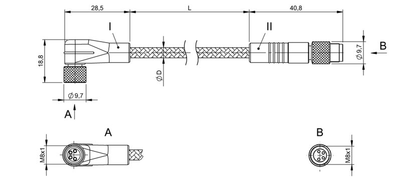 Соединительный кабель Balluff BCC W324-W314-30-304-MW8434-006