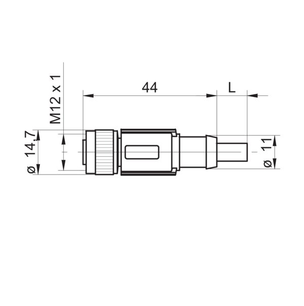 Разъем с кабелем Baumer ESG 34AH1000G