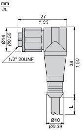 Разъем с кабелем Telemecanique XZCPA1965L10
