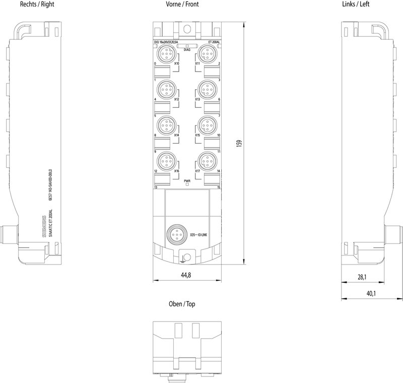 Модуль IO-Link Siemens 6ES7143-5AH00-0BL0