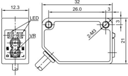 Оптический датчик LANBAO PSF-DM2DNB