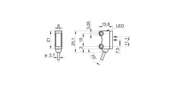 Оптический датчик Baumer O200.RR-NV1Z.72CV