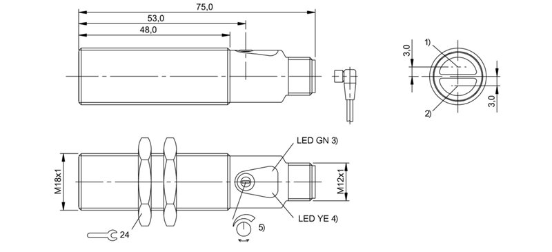 Оптический датчик Balluff BOS 18M-PA-IR20-S4