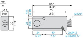 Ультразвуковой датчик Telemecanique XXRK1A4KBM12