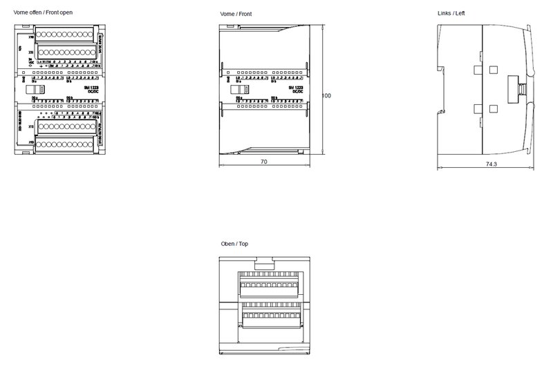 Модуль дискретного ввода-вывода Siemens 6ES7223-1BL32-0XB0