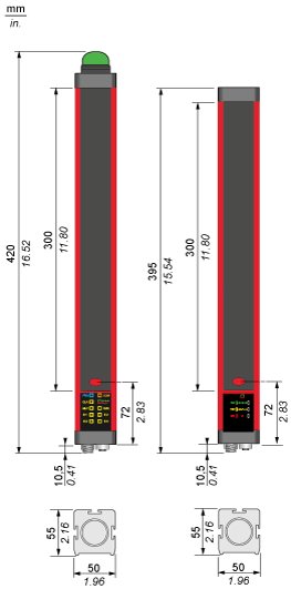 Cветовой барьер безопасности Telemecanique XUSL4MA30H031N