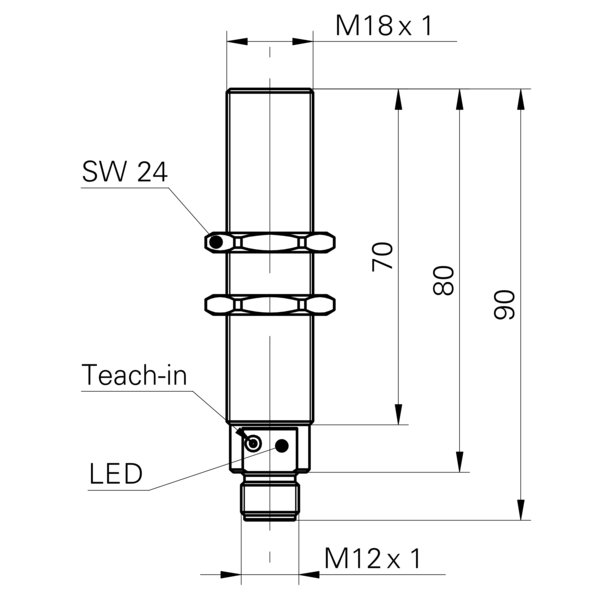 Ультразвуковой датчик Baumer UNAM 18N6903/S14