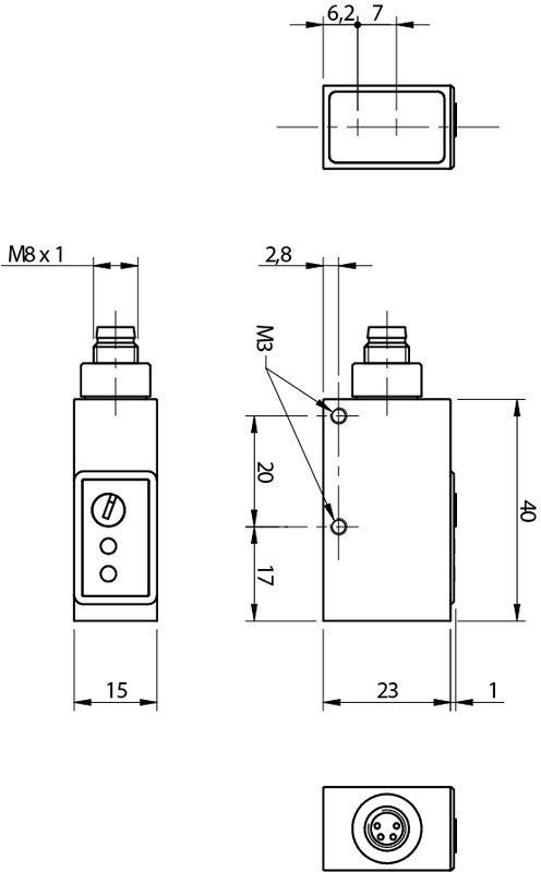 Оптический датчик DATASENSING QXP/A0-1F