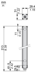 Cветовой барьер безопасности Telemecanique XUSL2E30H016N
