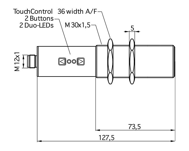 Ультразвуковой датчик Microsonic mic-101/DD/HV/M30 R1