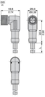 Разъем с кабелем Telemecanique XZCP0866L5
