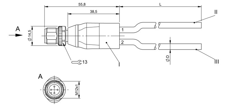 Y-образный распределитель Balluff BCC M414-0000-0000-U2067-016
