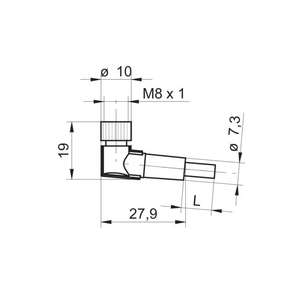 Разъем с кабелем Baumer ESW 31SH0500