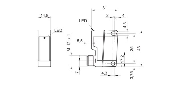 Оптический датчик Baumer FPDK 14N5101/S14