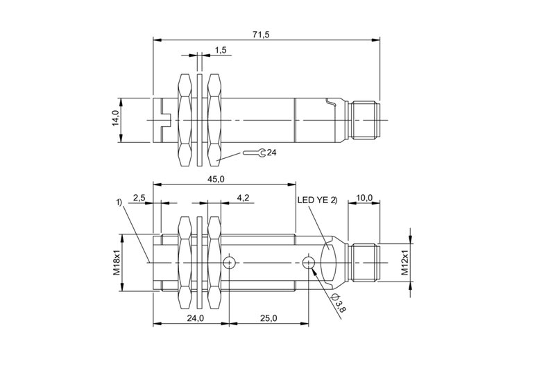 Оптический датчик Balluff BOS 18KF-NA-1RE-S4-C