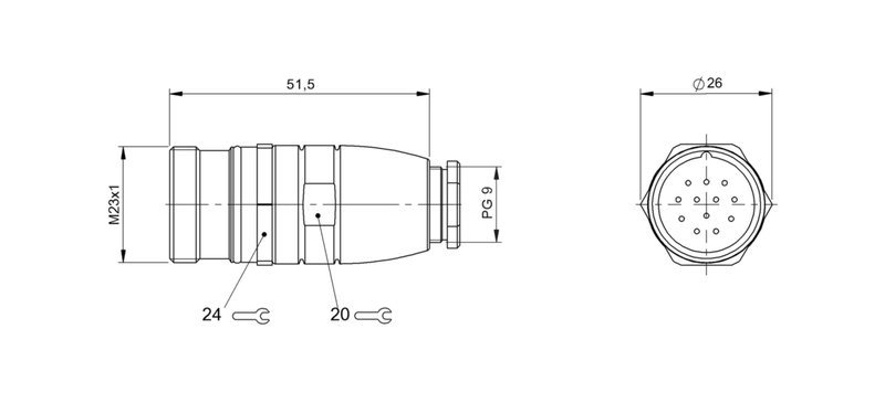 Разъем Balluff BCC M67C-0000-20-000-54XCA0-000
