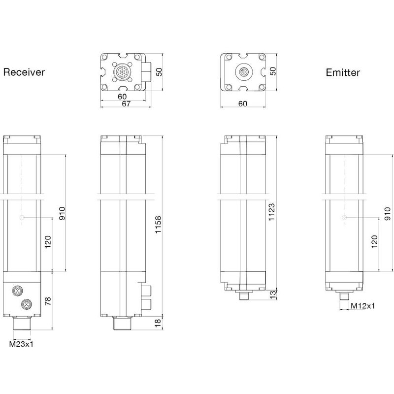 Световая завеса безопасности DATASENSING LP4ER/0C-090