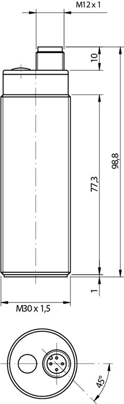 Ультразвуковой датчик DATASENSING UT1B/GM-1ESY