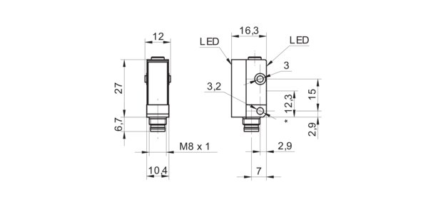 Оптический датчик Baumer FPDK 10P5130/S35A
