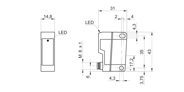 Оптический датчик Baumer FPDK 14N5101/S35A