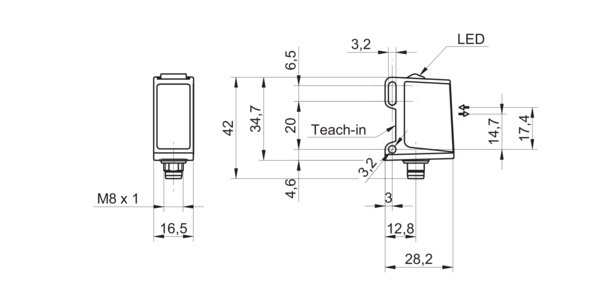 Оптический датчик Baumer O300W.RL-GW1J.PVN