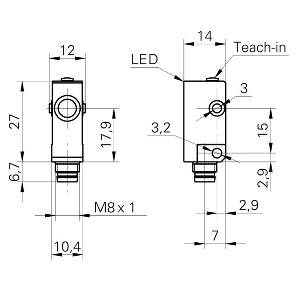 Ультразвуковой датчик Baumer UNDK 10N8914/S35A
