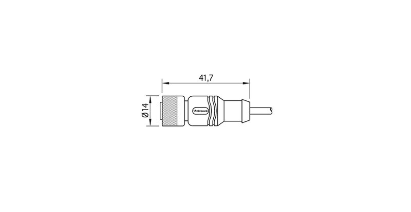 Соединительный кабель Microsonic KST4G-2/M12/S